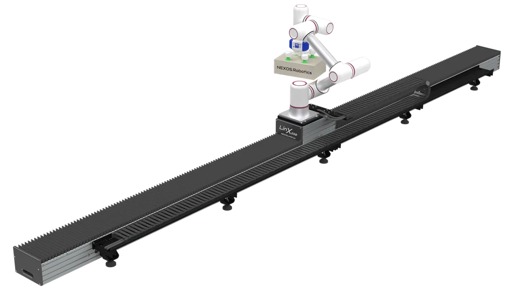 NEXOS.Nova montiert auf NEXOS.LinDrive Linearachse